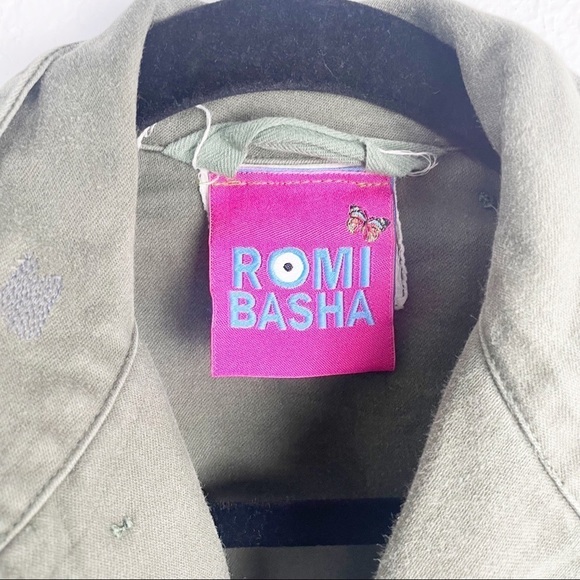 Romi Basha Star Embroidered Vintage Military Jacket - Picture 10 of 10